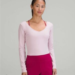 NWT Lululemon Align Long Sleeve in Pink Peony Size 4